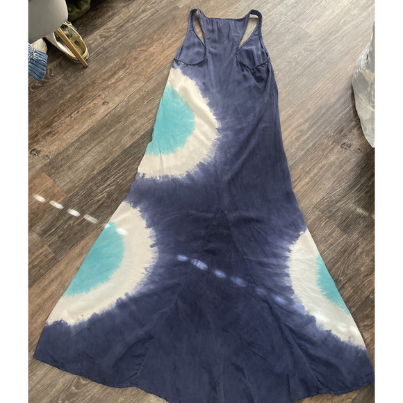 C & C California Women's Tie Dye Maxi Dress Size S Boho Flowy Beach Coastal - Picture 13 of 16
